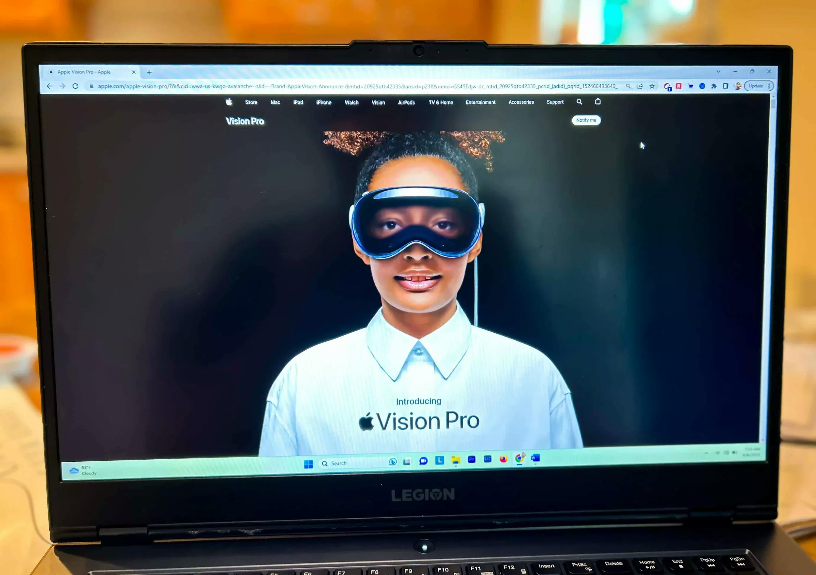 Apple’s Vision Pro headset is expected to launch in the US in February 2024